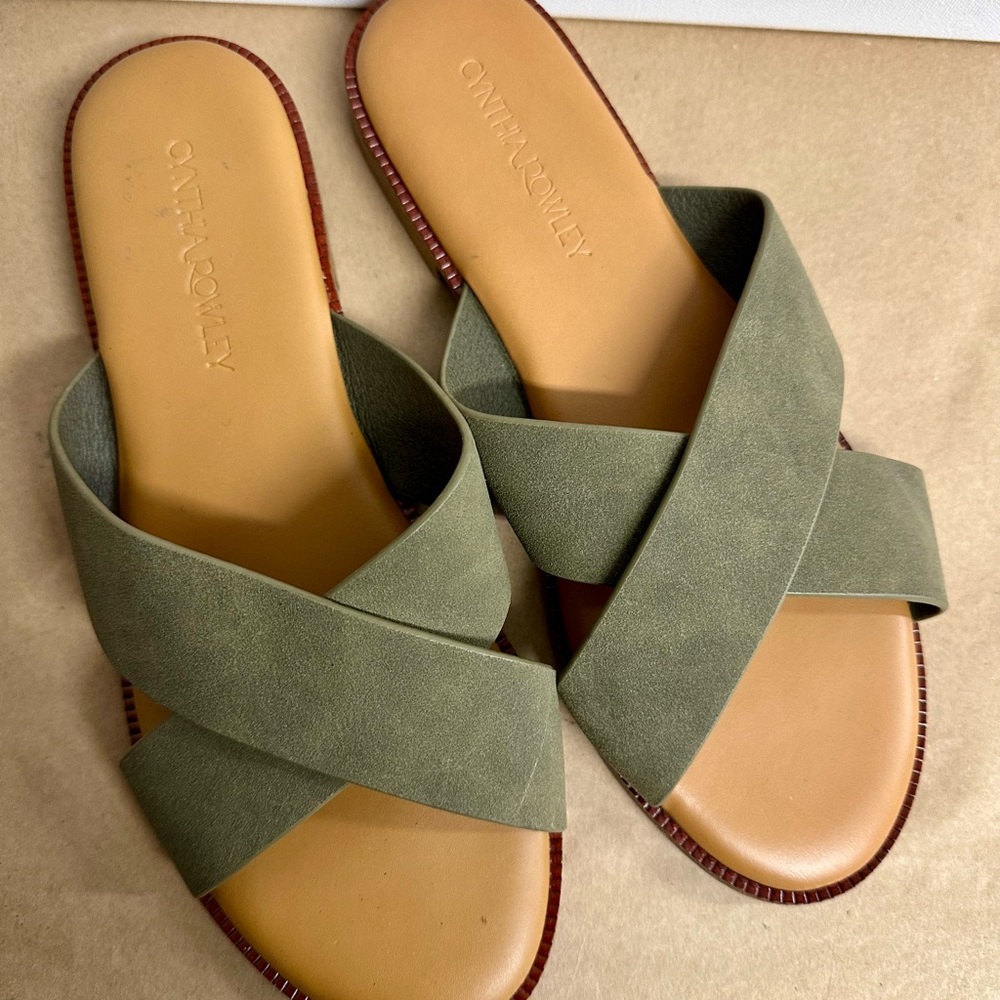 Cynthia Rowley Olive Slide Sandals